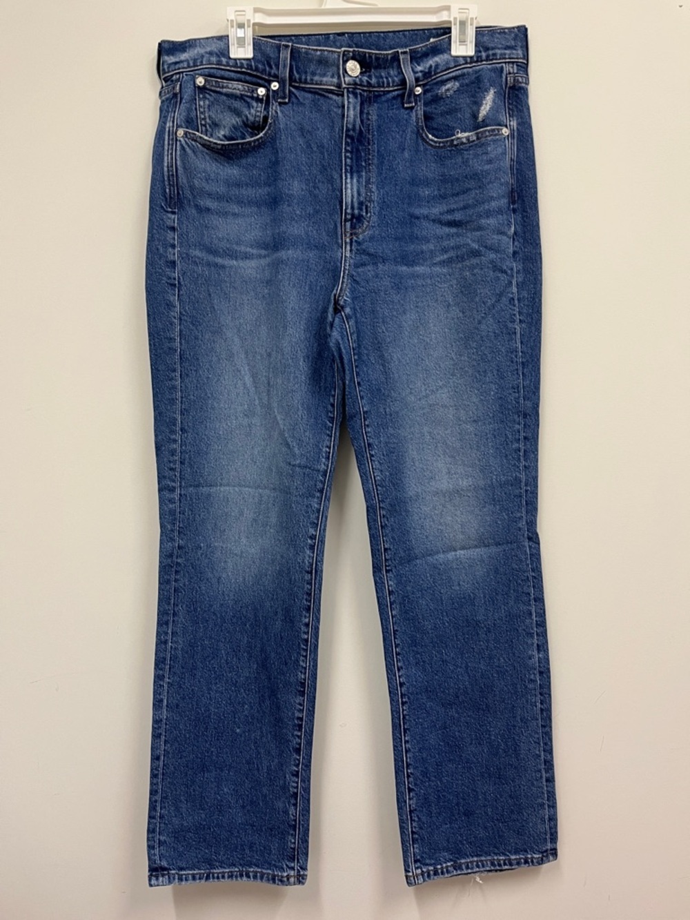 AYR Straight Leg Jeans in Medium/Dark Blue Size 33